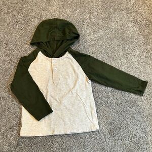 Boys long sleeve with a hood. 3T